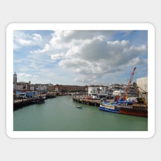 Fast boat Portsmoth Harbour Ferry Terminal Sticker